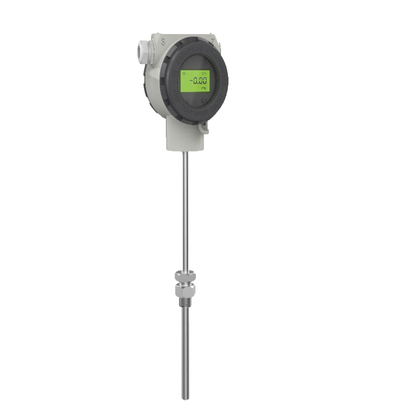 Integrated stainless steel temperature transmitter with LCD display IP65 degree of protection 0.1C resolution thermocouple type