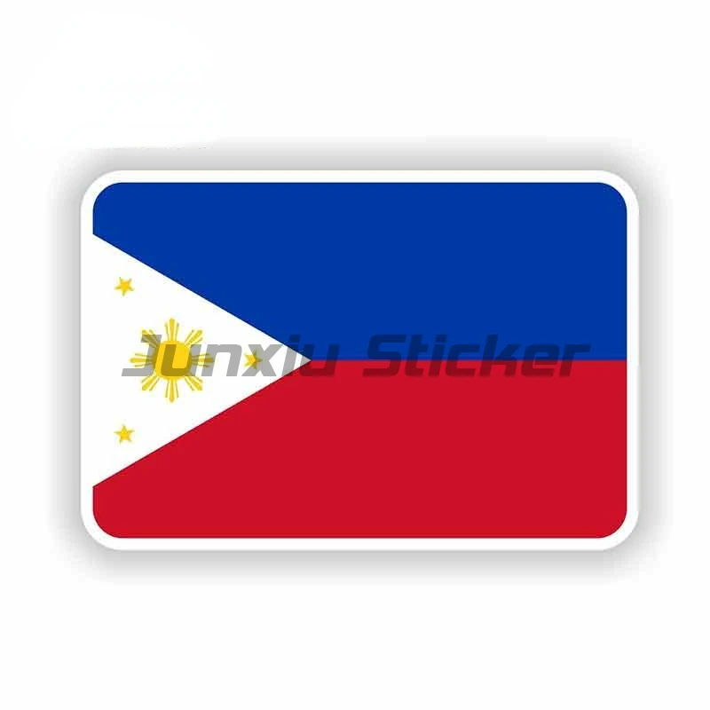 Philippines Sun Sticker Flag Map Bumper Windshield Waterproof Vinyl Decal