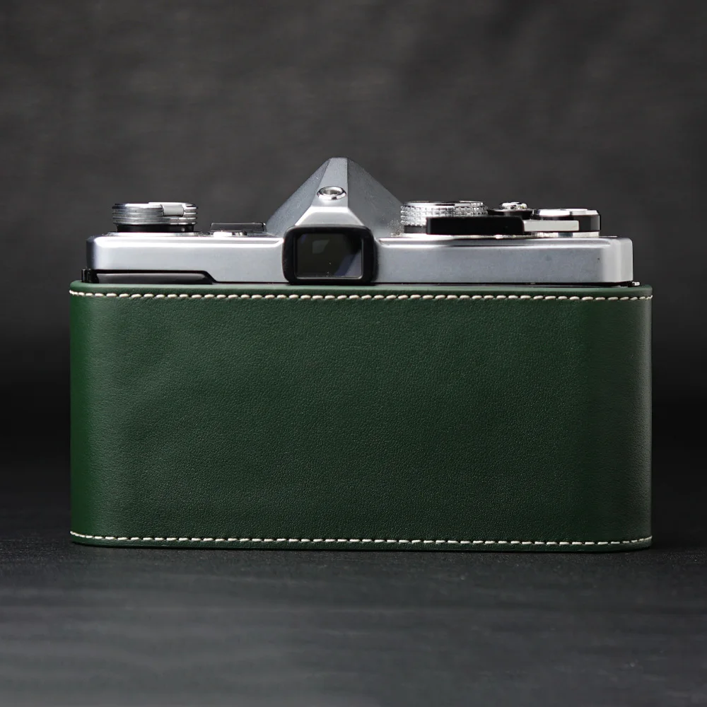 For OLYMPUS PEN-FT OM-1/1N OM-2/2N OM-4/4TI OM-3 Case Genuine Leather Half Case Retro Protective Case Handmade Camera Bag