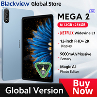 Blackview MEGA 2 Tablets 12 inch 2K Display  Android 15 Widevine L1 36GB(12+24) 256GB 9000mAh Battery 16MP AI Camera Pad PC