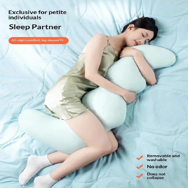 Generic Long Body Pillow Ice Cooling Leg Support Pillow Detachable Washable Side Sleeping Cushion For Adult Bedroom Use