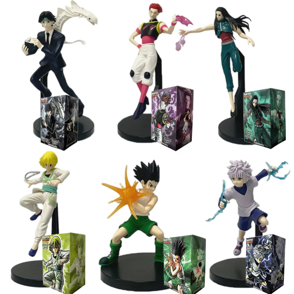 أنيمي هنتر × هنتر كيلوا زولديك غون · فريكس كرولو لوسيلفر الشكل البلاستيكية نموذج جمع زخرفة لعبة دمية الهدايا في الأوراق المالية