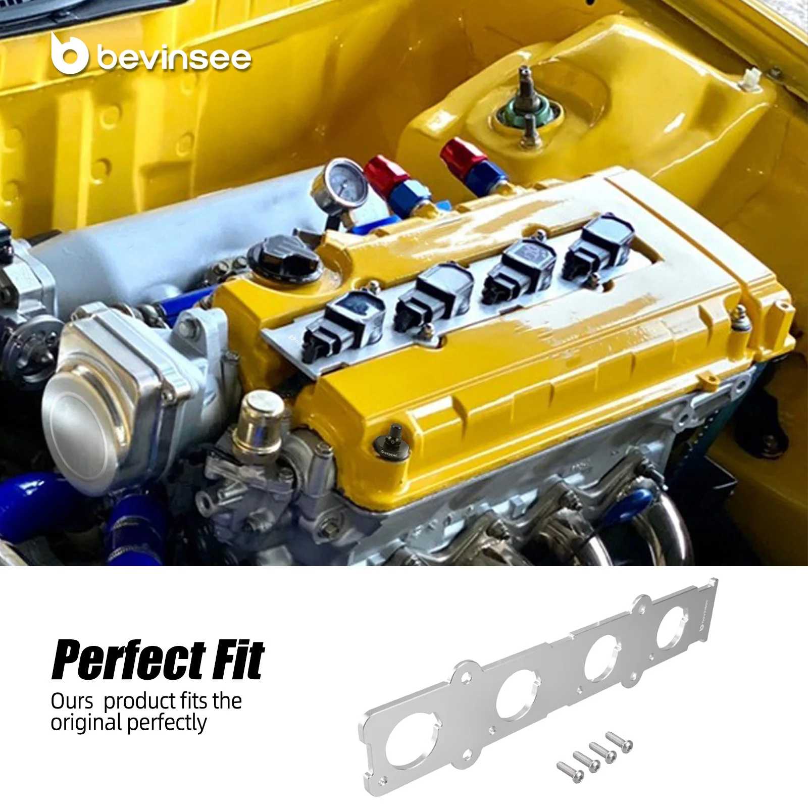 B-Series VTEC Engine Coil On Plug Cop Adapter Plate for Honda for Acura B16 B18, for Acura Integra,for Honda Del sol Si/Civic Si view 6