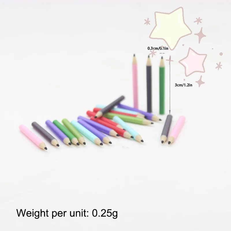 1 conjunto de porta-canetas em miniatura para casa de bonecas, escala 1:12, com 6 lápis coloridos, conjunto de papelaria, boneca, decoração de casa, brinquedos de simulação