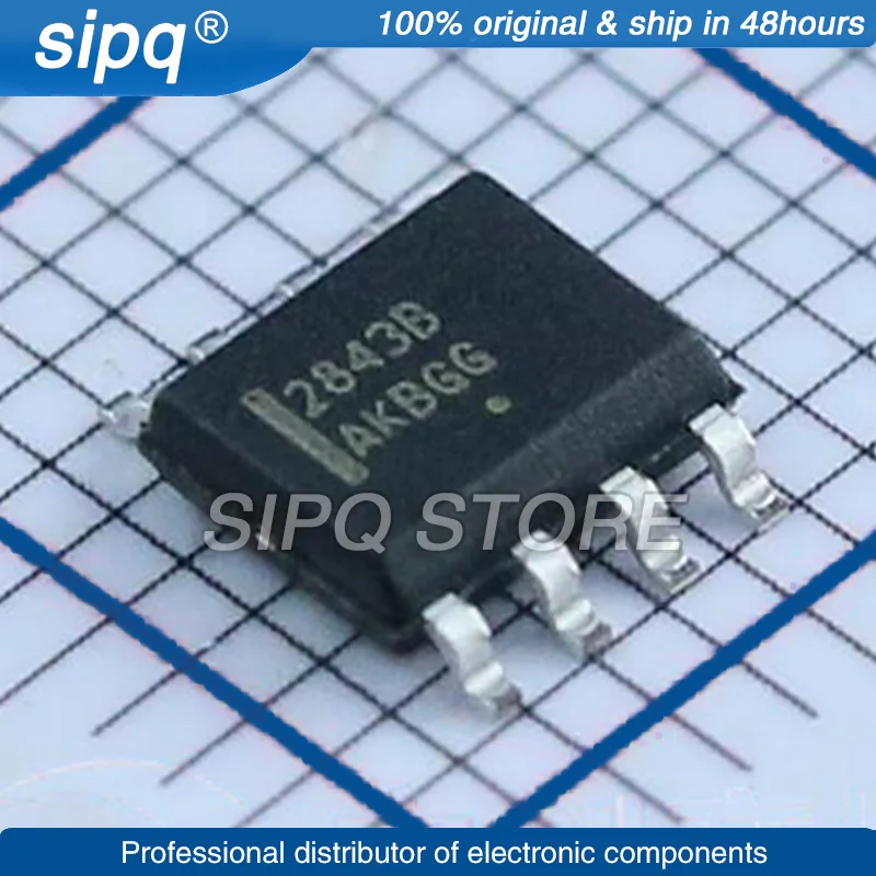 

10 шт./лот UC2843BD1R2G UC2843BD1 SOIC-8 маркировка: 2843B совершенно новый и оригинальный цвет