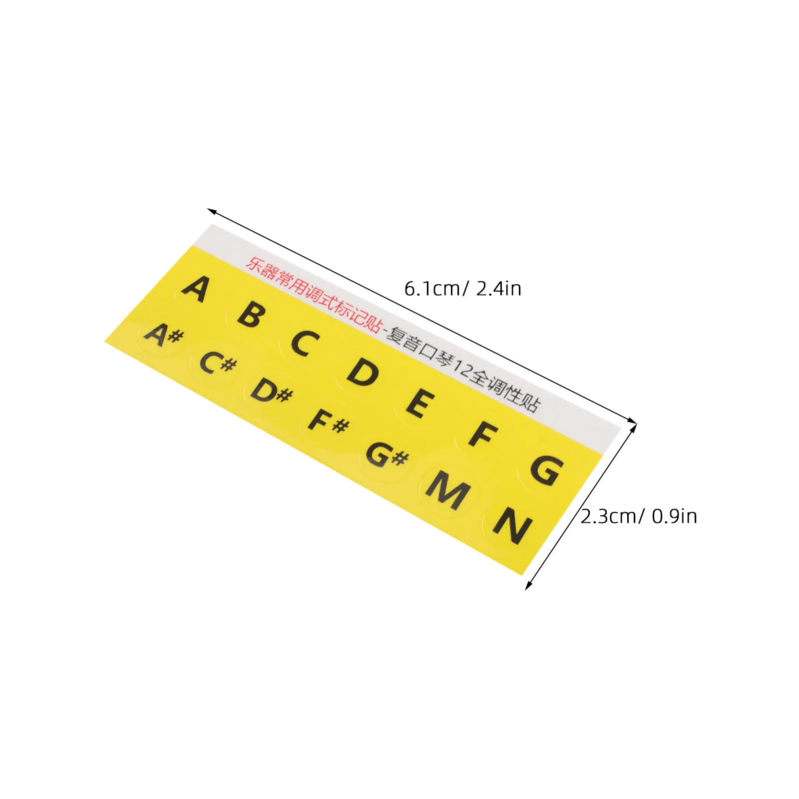 60Sheets Harmonica Key Chart Stickers Clear Musical Scale Marking Adhesive for Beginners Harmonicas Music Learning Poster Scale