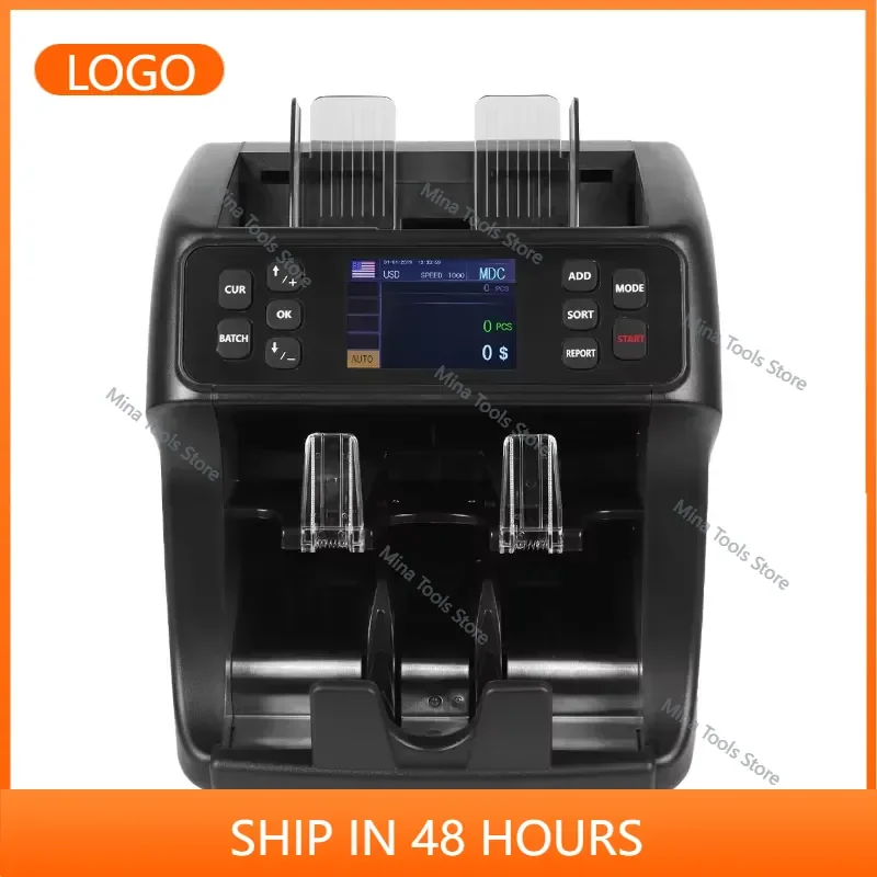 LED Display Counting Bill Counter Mixed Denomination Money Banknote Counter for Banks