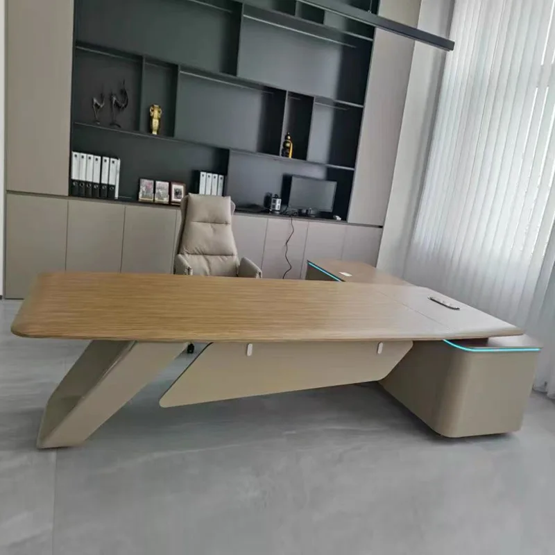 CEO desk High-End Office Furniture, Including A Minimalist Modern Executive , A Large Desk For The Boss, And A Luxurious Chairma