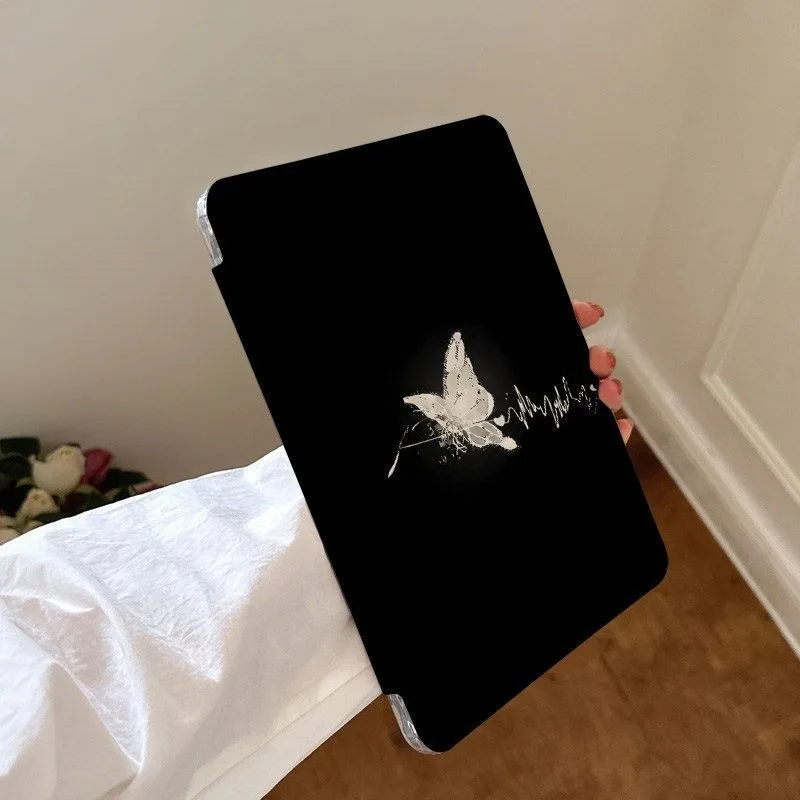 Butterfly 3+Y Fold Crystal Clear Case for Redmi Pad SE 11 Xiaomi Pad 5/5Pro 6/6Pro 11 Inch Xiaomi Pad 7/7Pro 8/8Pro 11.2 Inch