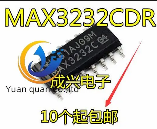 

30pcs original new MAX3232CDR MAX3232C MAX3232 SOP16 RS-232 Line Driver/Receiver
