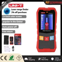 UNI-T Scanner da parete UT387E UT387S UT387LM 4 In 1 Metal Detector Wood Stud Finder tensione ca cavi vivi Tracker di profondità