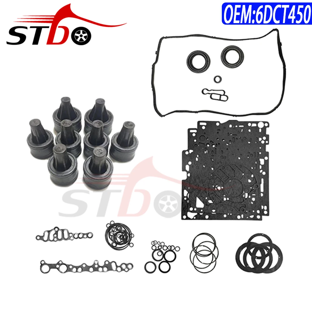 

6DCT450 MPS6 Transmission Powershift Sealing Gasket Kits Shift Fork Piston Set For Ford Volvo Chrysler 2008 2009 2010 2011 2012