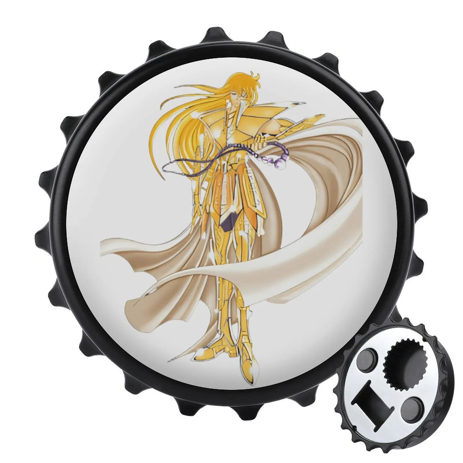 

Магнит на холодильник, открывалка для бутылок, магнитное притяжение, сплав, настройка Saint Seiya, рыцари зодиака, товары Дева Шака