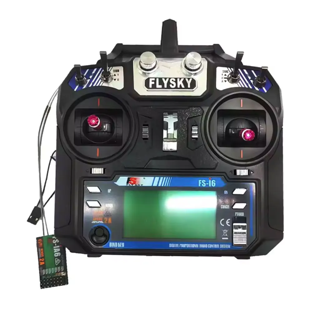 Flysky FS-i6 2.4G 6CH RC Transmitter & FS-iA6B Receiver for Helicopter Drone Glider