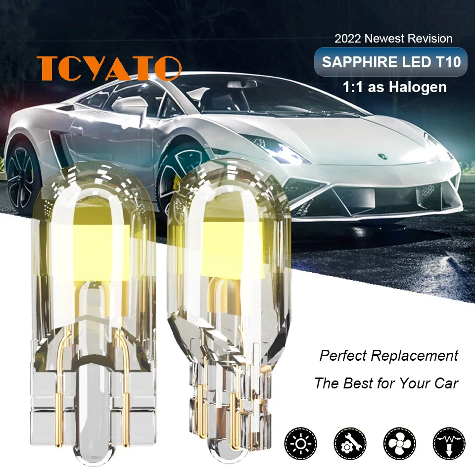 TCYATO  LED T10 COB Glass Sealed Foam Waterproof, Fireproof, High Temperature Resistant White Light