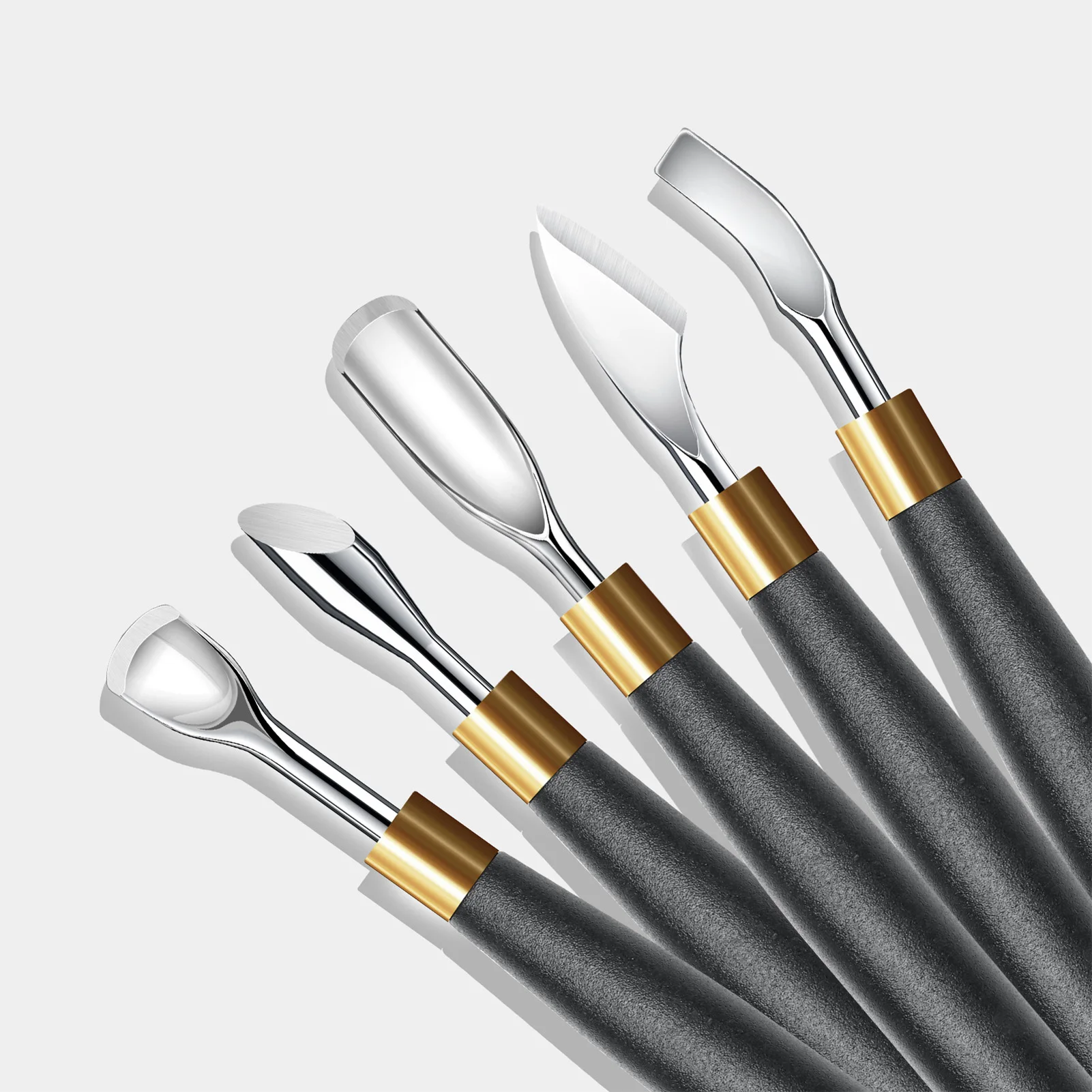 هوك نوع انتهازي للبشرة مزيل طلاء الأظافر هلام مسمار البولندية مقشرة مكشطة الفولاذ المقاوم للصدأ أداة مانيكير نظيفة لفن الأظافر