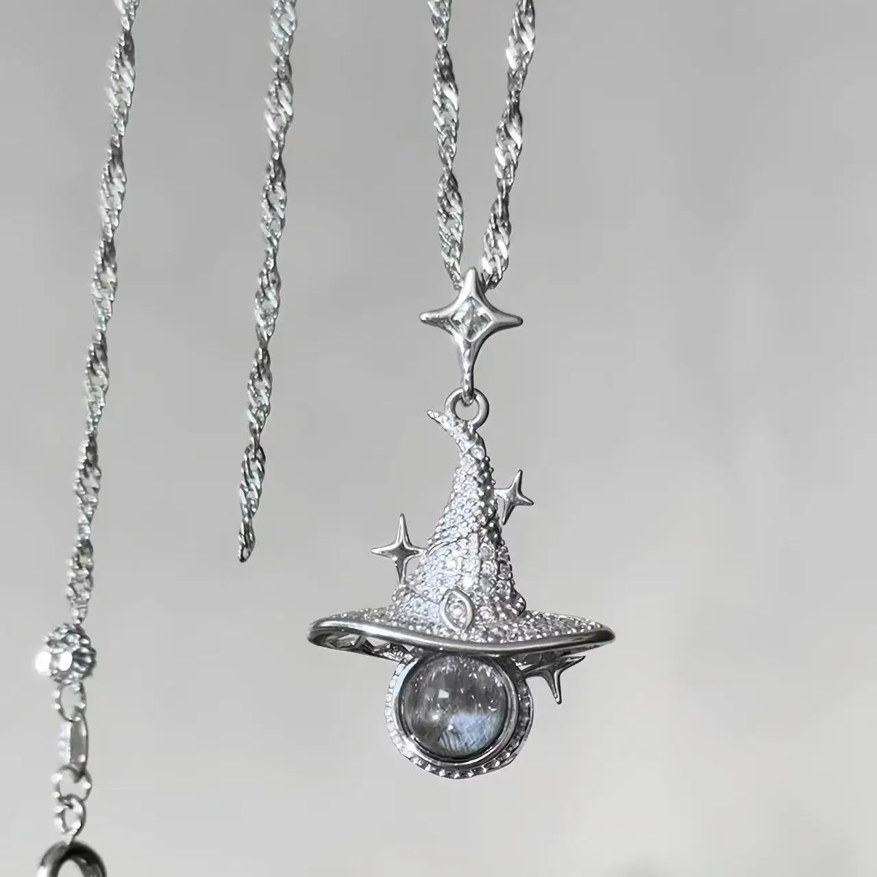 Hogwarts Magic Hat Necklace Star Pendant Delicate Clavicle Chain Fashion Jewelry Gift For Best Friend - view 3