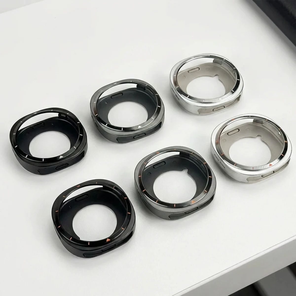 Stainless Steel Metal Case for Samsung Galaxy Watch 9 8 44mm 40mm Protective Cover Rugged Bumper Shell for Watch 9 8 Protector