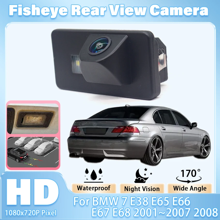HD Car Parking Reverse 170° Rear View Camera Night Vision For BMW 7 E38 E65 E66 E67 E68 2001 2002 2003 2004 2005 2006 2007 2008