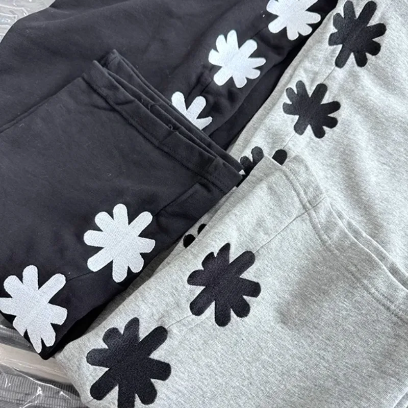 Multi Floral Embroidery Logo Lost Shdws sweatpants Black Gray Jogger Trousers Men Women High Quality Casual Drawstring Pants Gym