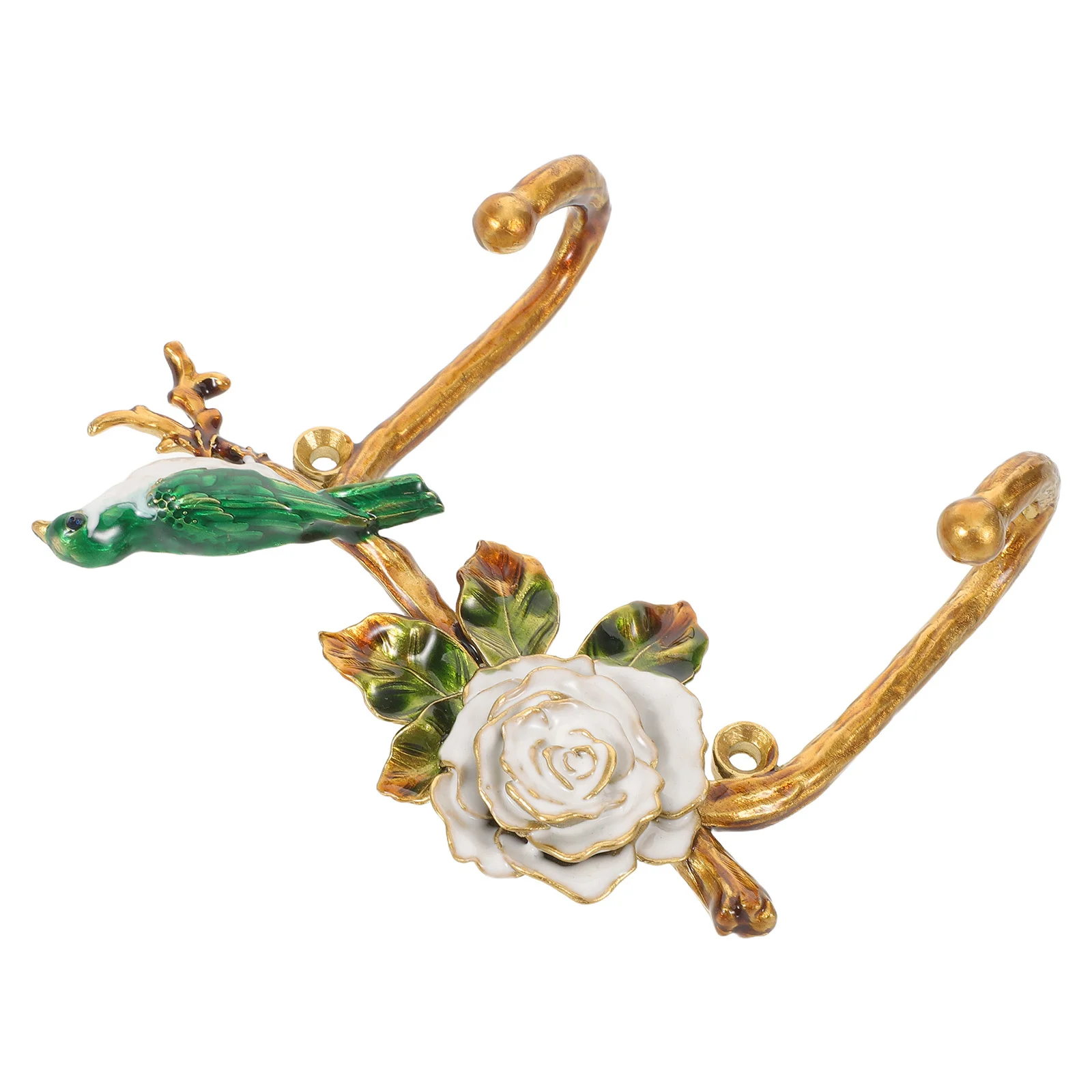 

Creative Metal Wall Hook Artistic Bird on Branch Design Vintage Coat Purse Hanger Decorative Entryway Bedroom Flower Wall Hooks
