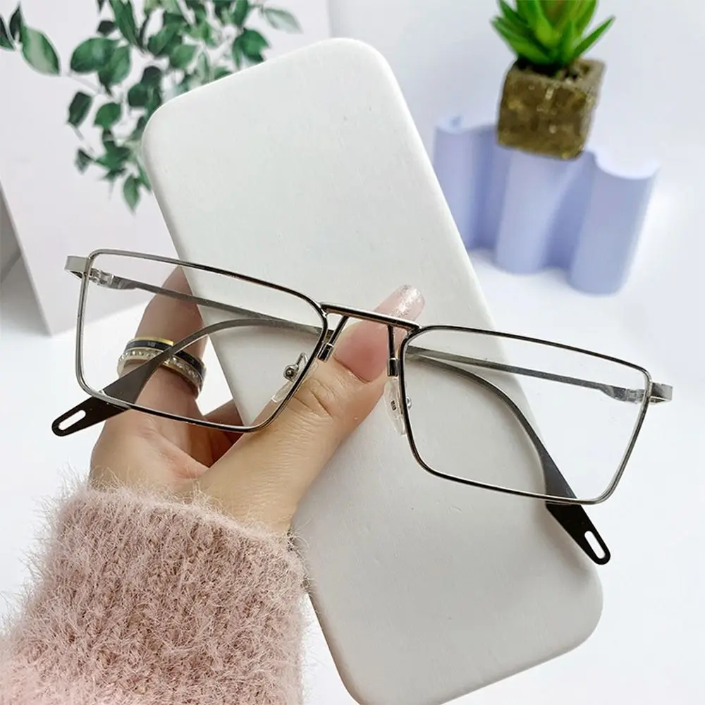 Narrow Rectangular Sunglasses Fashion UV Protection Metal Frame Shades Korean Unisex Small Frame Sun Glasses for Women & Men