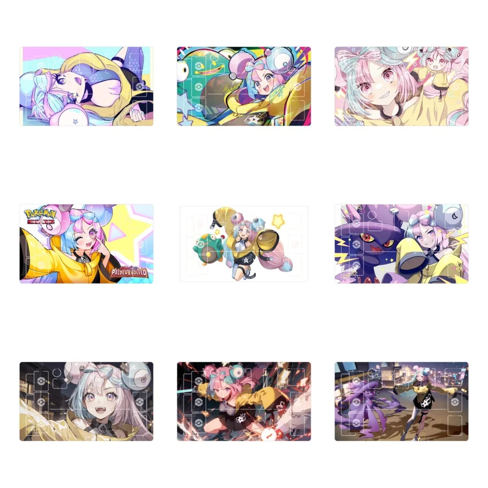 

60*35*0.2cm PTCG Pokémon Card Pad Gym Iono Single Table Cushion Made of Rubber Mat Anime Cartoon Peripheral Game Holiday Gift