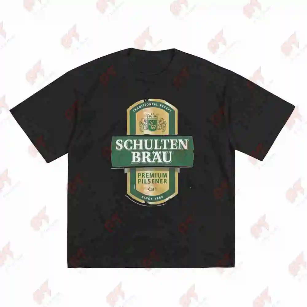 Schultenbrau Vintage Bavarian Brewery Retro Beer Short Sleeve Tee 100% Cotton T-Shirt