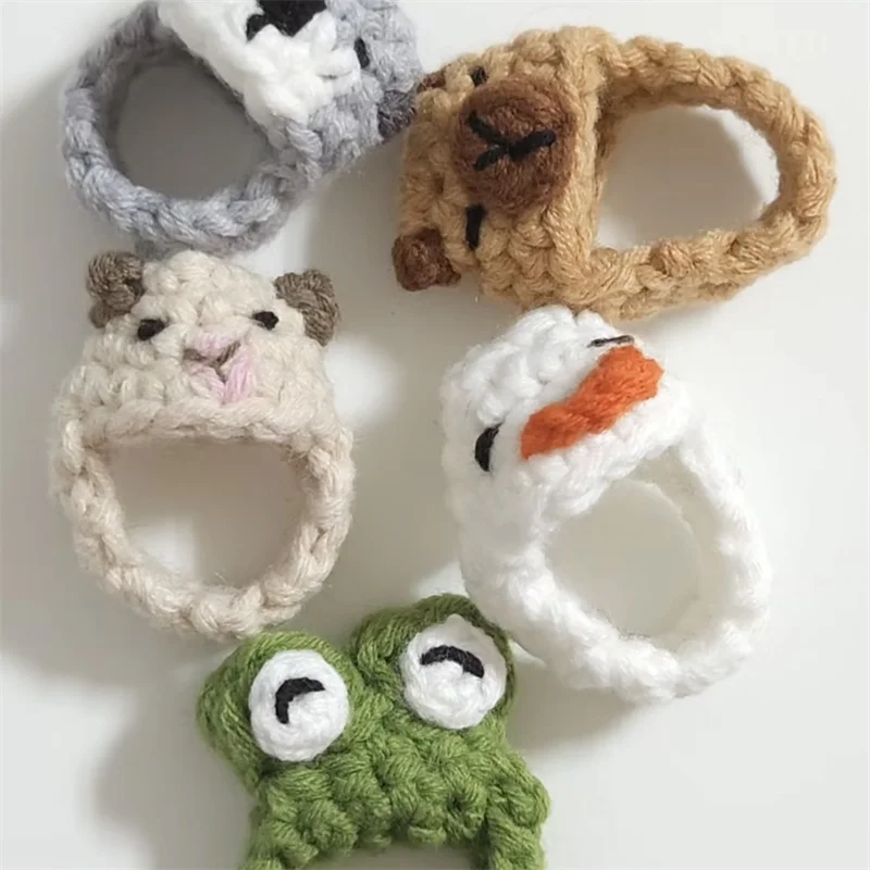 Children Animal Education Dolls Baby Finger knitting Animal ring puppets Toy Teaching Aids Boys Girls tell story material