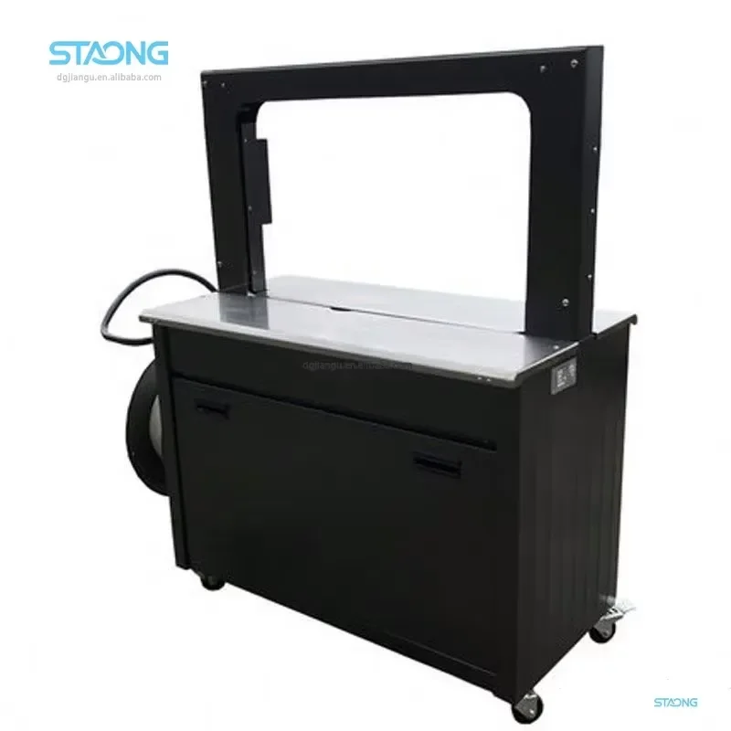 High-Speed Automatic 5MM PP Belt Cardboard Wrapping Packing Baler Packaging Box Strapping Binding Bundling Machine for Carton