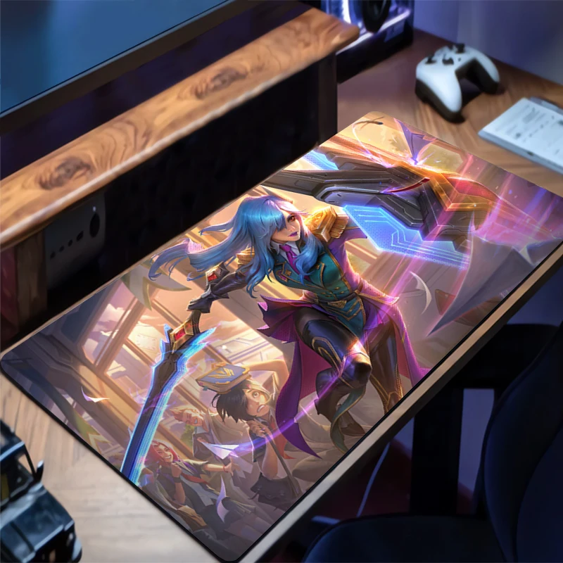 Коврик для мыши New League of Legends Leona, большой коврик для мыши, коврики для мыши, игровой офисный ковер для ноутбука, мягкий нескользящий коврик для мыши для настольного ПК, игр