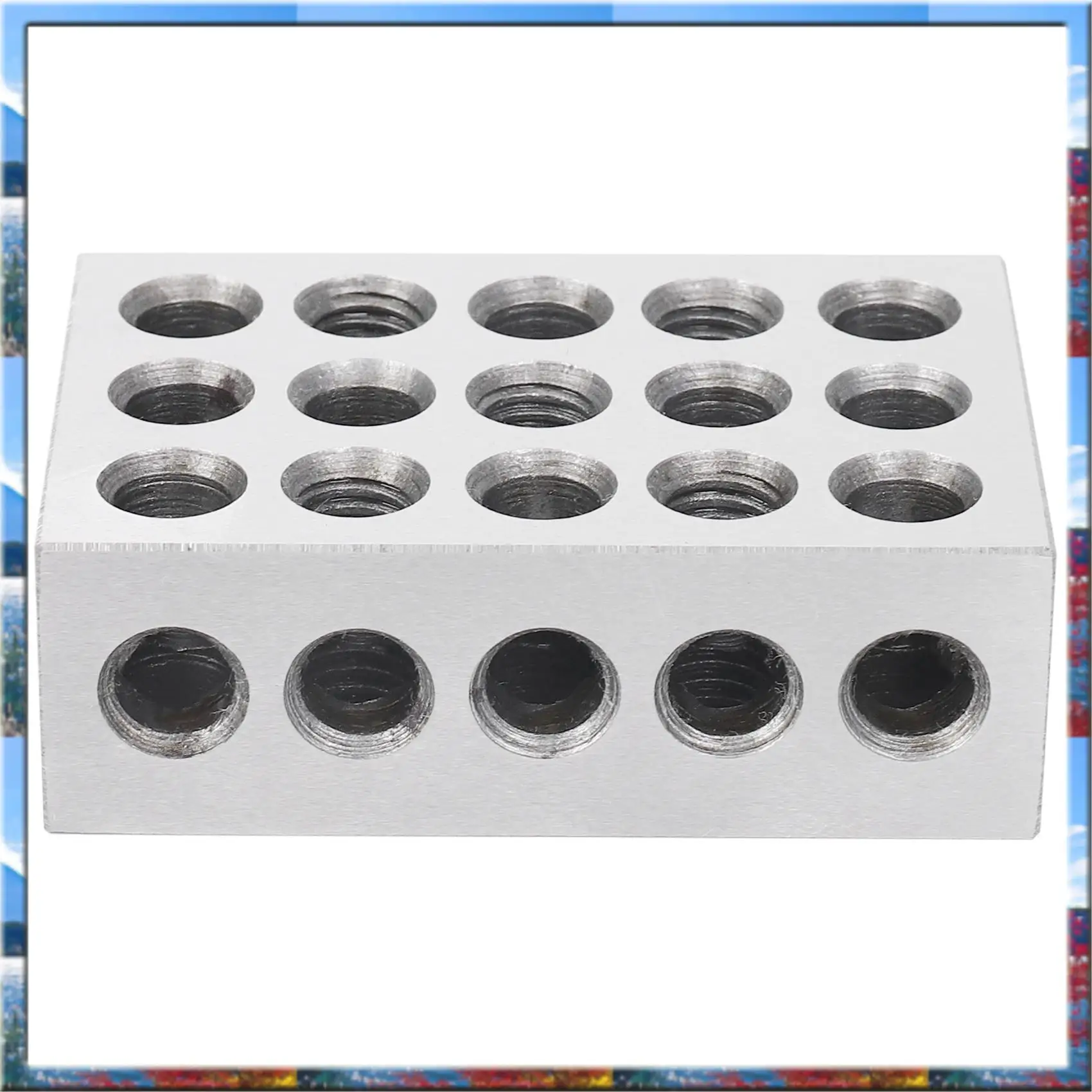 

Top Deals 2Pcs 25X50x75mm Hardened Steel Blocks 23 Holes Parallel Clamping Block Lathe Tools Precision 0.005Mm For Machine Tool