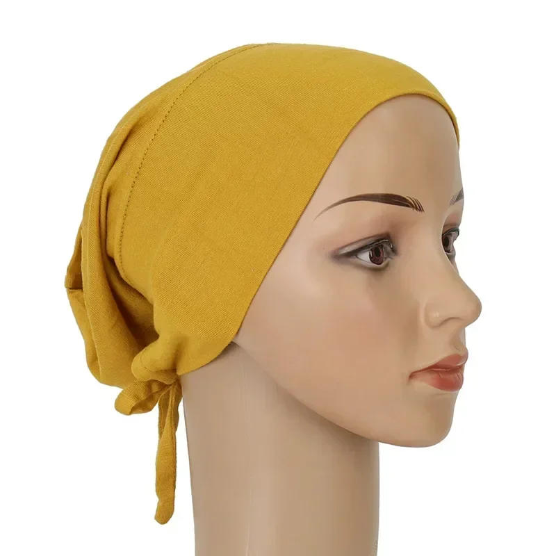 Modal Cotton Underscarf Hijab Inner Hat Women Muslim Bandana Beanie Bone Arab Bonnet Ninja Cap Bandage Head Scarf Wrap Turban