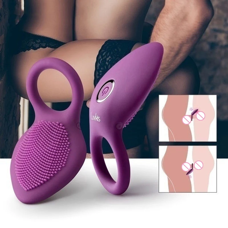 2020 Penis Ring Vibrating Clitoris Stimulator G Spot Sex Toy for Couple Vibro Ring Delay Lick Vagina Orgasm Premature Lock Fine