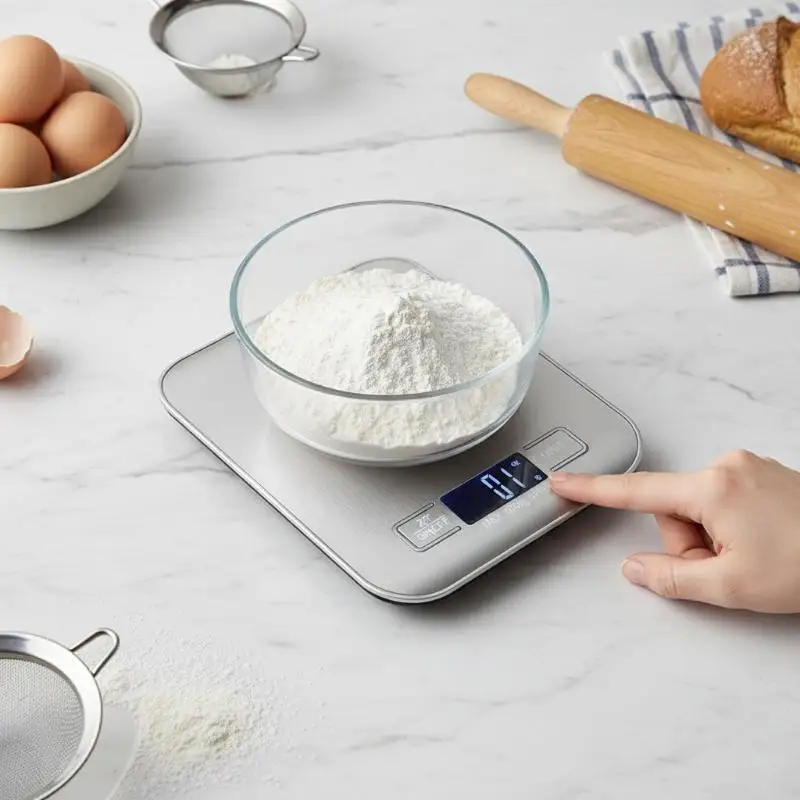 Digital Kitchen Scale LED Display Stainless Steel Panel Electronic Scales Home Jewelry Food Snacks Weighing Baking Tools