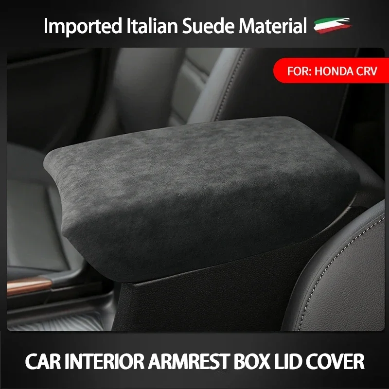 

Автомобильный подлокотник, защитный чехол из алькантары для Honda CRV 2017 2018 2019 2020 2021 2022 2023 2024 2025, аксессуары для интерьера