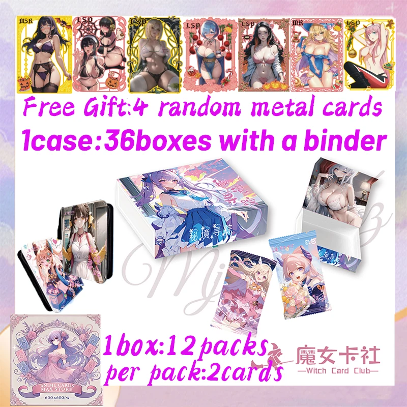 

Newest Searching For The Secret Realm Goddess Collection Card Hobby Collectible Waifu Card Game Doujin CCG Booste Box Toy Gifts