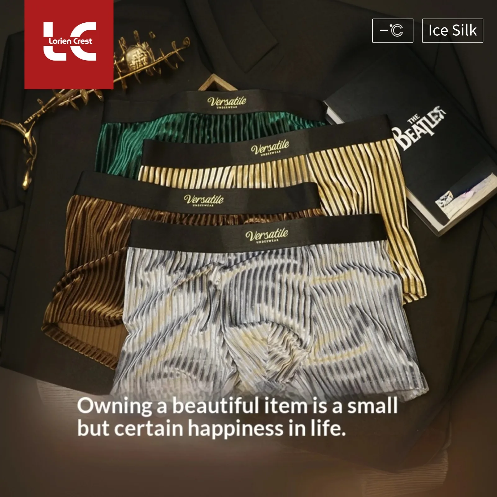 

3pcs Men's underwear 10A bacteriostatic crotch four corners plus size pants breathable antibacterial one piece