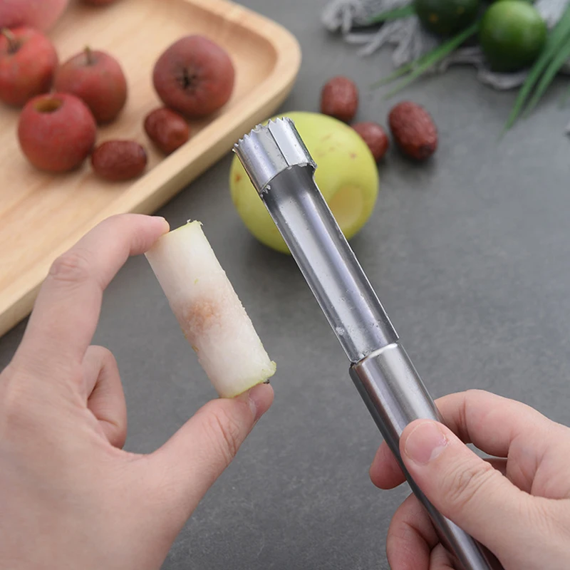 

Stainless Steel Fruit Corer Seed Remover Home Vegetable Tool For Red Dates Pear Hawthorn Cool Gadgets Kitchen Accessories