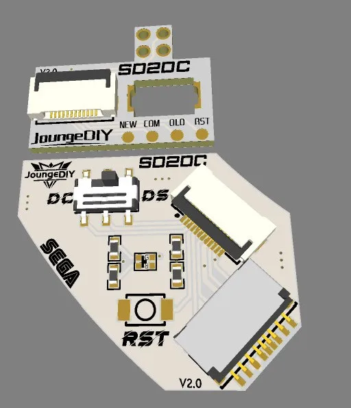 

Комплект загрузки SDL SD Dreamcast — внешнее решение без дисков с переключателем BIOS и кнопкой перезапуска, совместимое с модами HDD