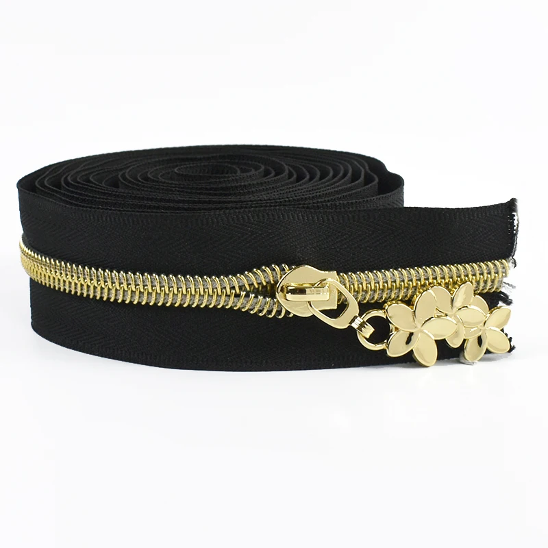 

2-10Meters 5# Coil Nylon Zipper By The Meter Zippers Slider Clothes Bag Pocket Zips Puller Zip Repair Kit DIY Sewing Accessories