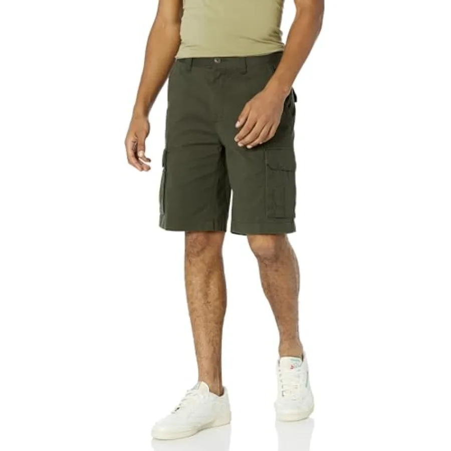 

Men's 10" Classic-Fit Cargo Shorts Available in Big and Tall Dark Olive 33