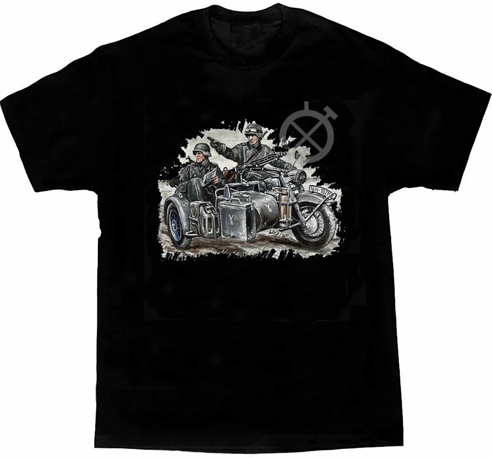 

Wehrmacht R75 KS750 Motorcycle KRAD Detector Soldier T Shirt. 100% Cotton Short Sleeve O-Neck Casual T-shirt Loose Top New S-3XL