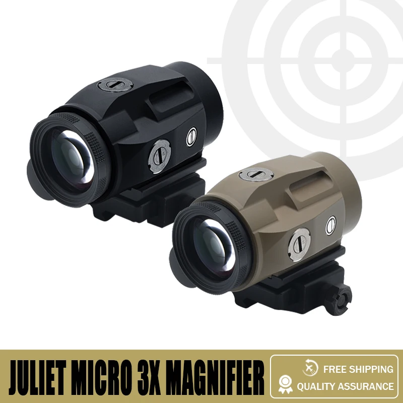 

JULIET Magnifier 3X Sight with Switch to Side QD Absolute Co-witnessor Lower Third Mount for Red Dot Holographic Sight Full Mark