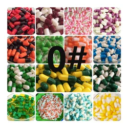 0# 1,000PCS Empty Capsule!All Kinds Of Colored,Gelatin Empty Capsules Size 0 (joined or seperated capsules available! )