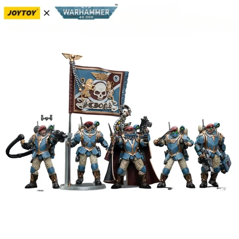

In Stock KJOYTOY Warhammer 40K 1/18 Astra Militarum Tempestus Scions Command Squad 55th Kappic Eagles(5PCS)Action Figure Model