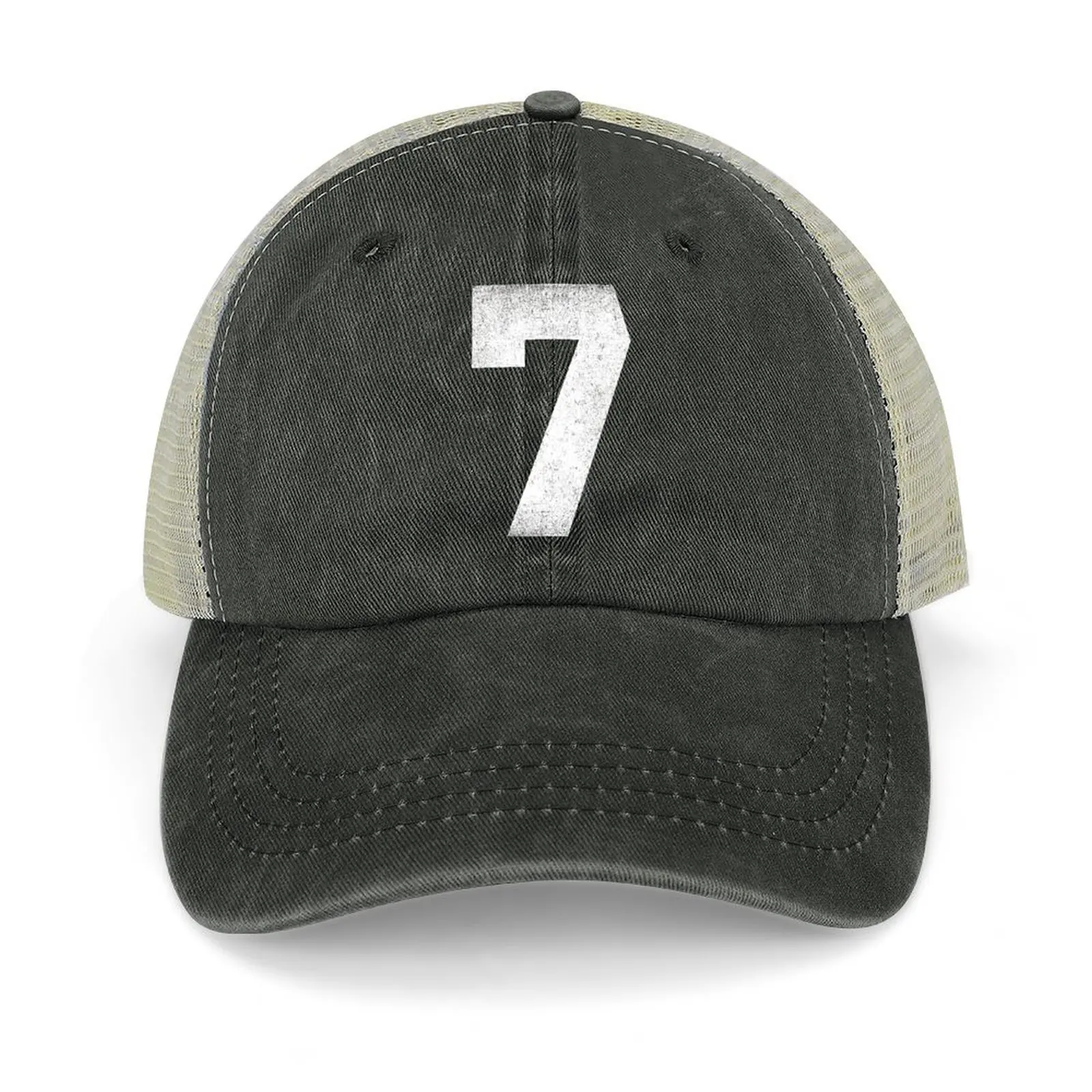 

Vintage Number 7 Sports Cowboy Hat Rugby Golf Hat Caps Male Women's