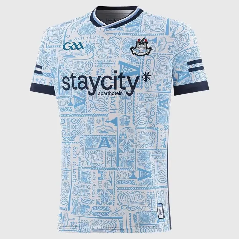 Dublin GAA Alternative Jersey 2025 Mens Rugby Size: S-3XL-Kids-Jersey Size: 16--26