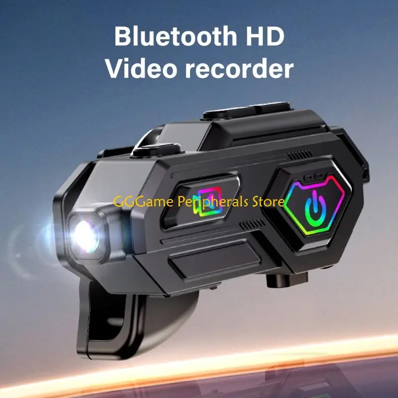 U55B หมวกกันน็อคมอเตอร์ไซค์ กล้อง 1080P เครื่องบันทึกวิดีโอ การตัดเสียงรบกวน เปิดใช้งาน WiFi