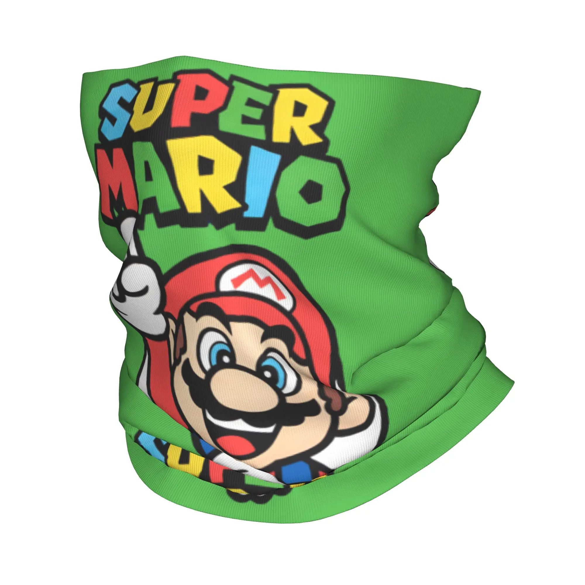 

M-Marios Bandana Neck Gaiter UV Protection Face Scarf Cover Kawaii Cartoon Character Colorful Printed Headwear Tube Balaclava